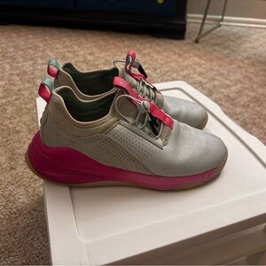 Trendy Pink and Gray Women's Sneakers
